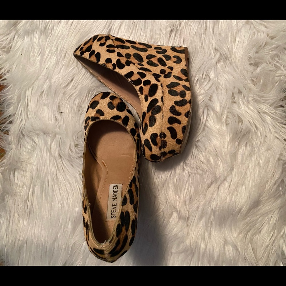 Steve Madden Pammy-l leopard print wedge